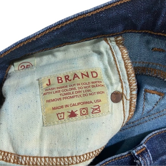 J. Brand Tyro Low-Rise Skinny Women Medium Wash Denim Blue Jeans 25 x28 Stretch - Picture 3 of 13